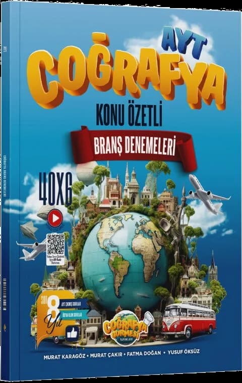 AYT Coğrafya Konu Özetli Branş Denemeleri kapak görseli